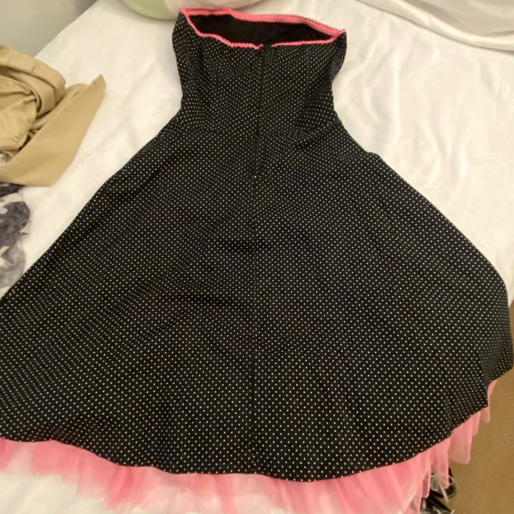 Ruby Rox Black Polka Dot Dress Size 3 Juniors Fit And Flare